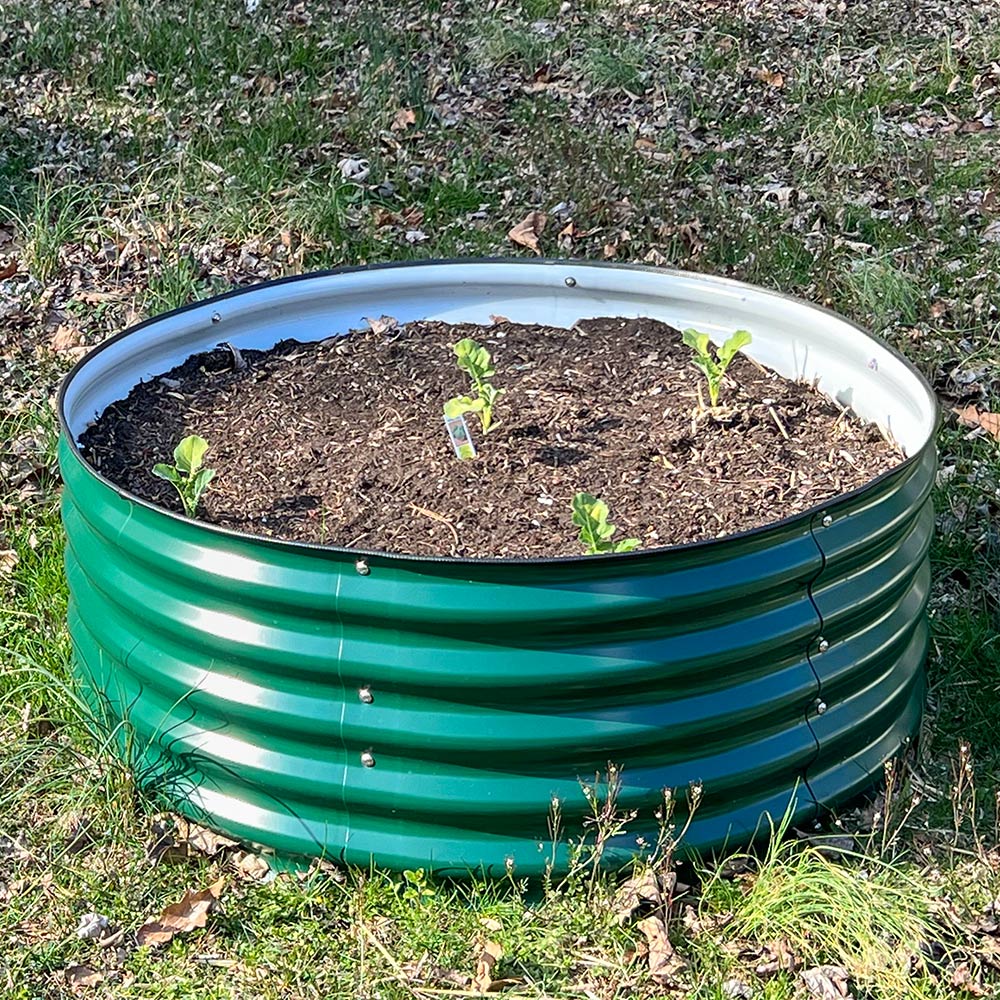 17 in.H 42 in.D Metal Garden Bed - Three Kits