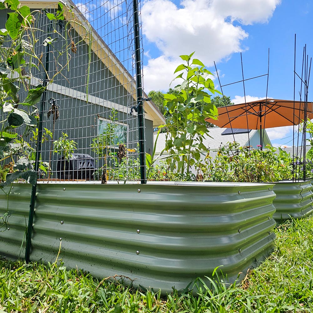 17 in.H 9 in 1 Metal Garden Bed