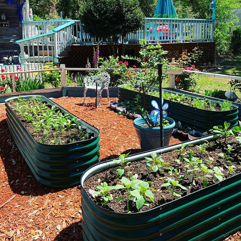 17 in.H 9 in 1 Metal Garden Bed