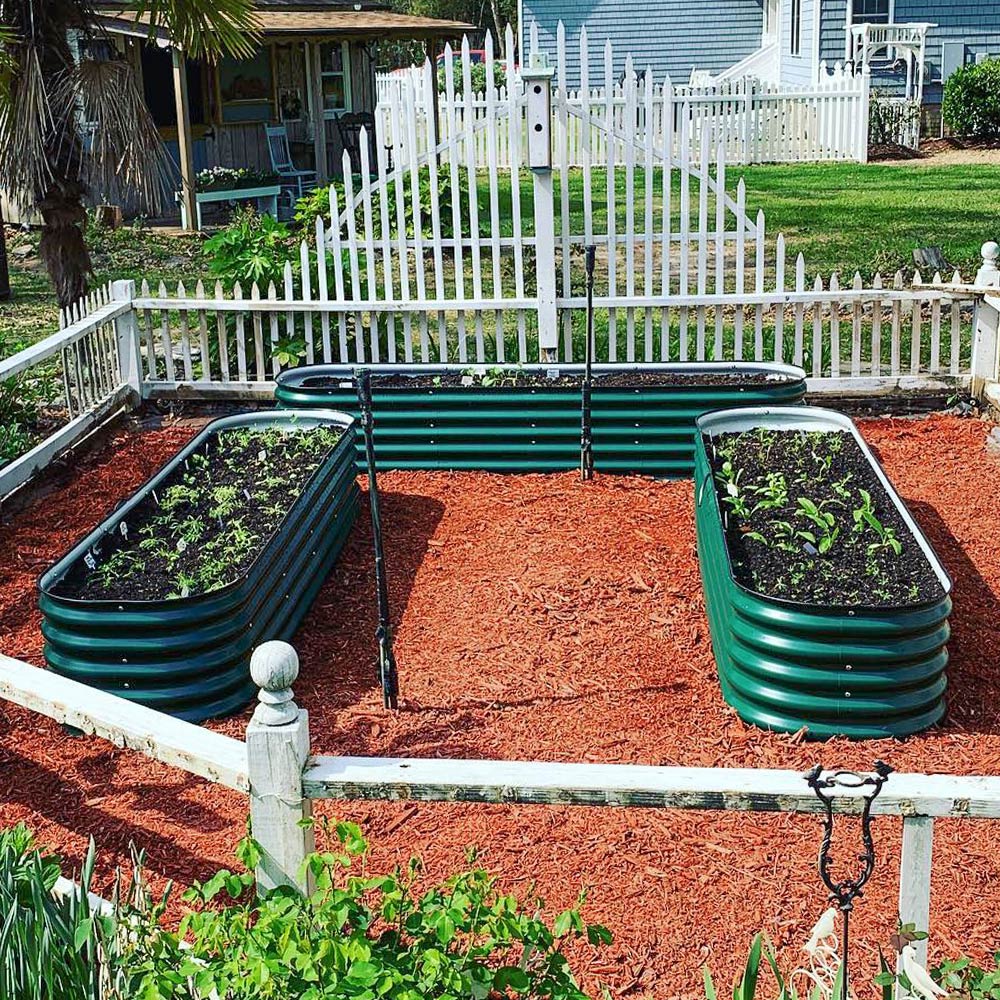 17 in.H 9 in 1 Metal Garden Bed