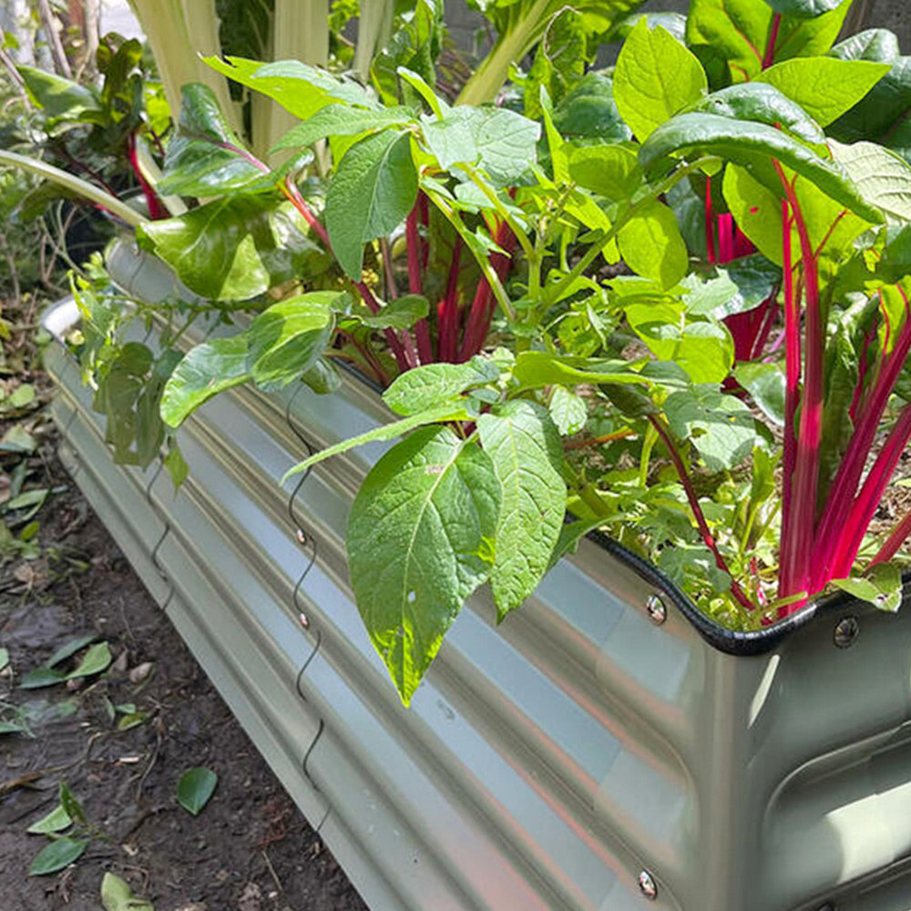 17 in.H 6 in 1 Rectangle Metal Garden Bed