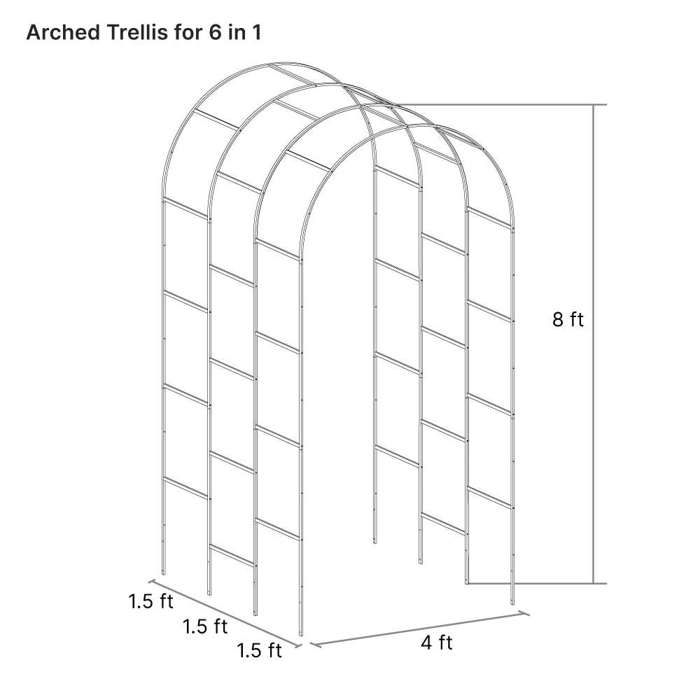 Arched Trellis (Zn-Al-Mg stainless steel)