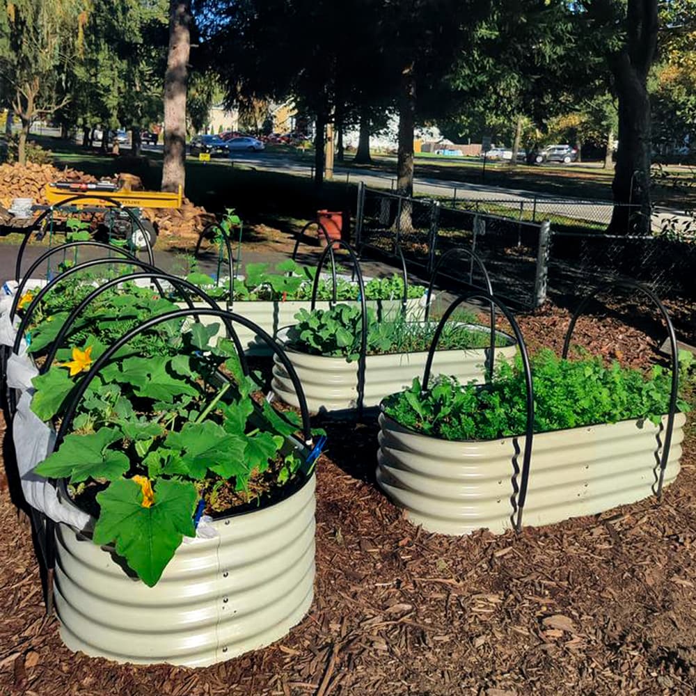 17 in.H 4 in 1 Metal Garden Bed