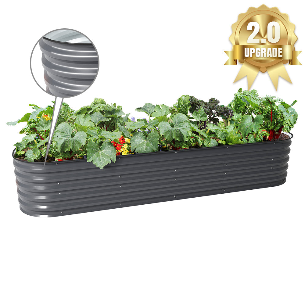 17 in.H 9 in 1 Metal Garden Bed