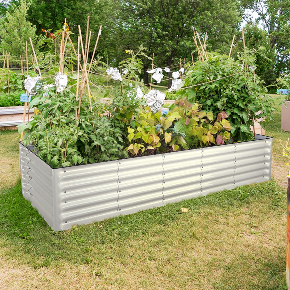 17 in.H 9 in 1 Rectangle Metal Garden Bed