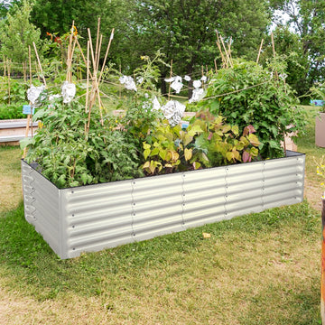 17 in.H 9 in 1 Rectangle Metal Garden Bed