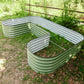 17 in.H U-Shaped Standard Size Metal Garden Bed
