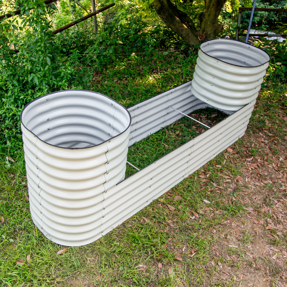 32 in. H Castle Metal Raised Garden Bed