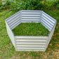 17 in. H 3.5'x4' Hexagon Metal Garden Beds