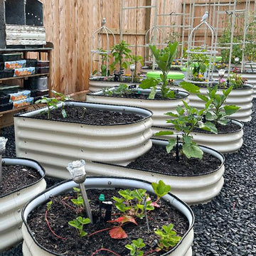 17 in. H Tiered Metal Garden Beds