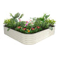 17 in.H L-Shaped Metal Garden Bed