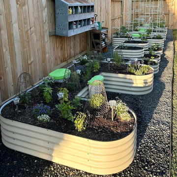 17 in.H U-Shaped Standard Size Metal Garden Bed